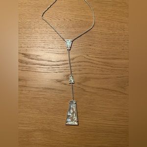 Silver Kendra Scott Necklace White Abalone Collins Y